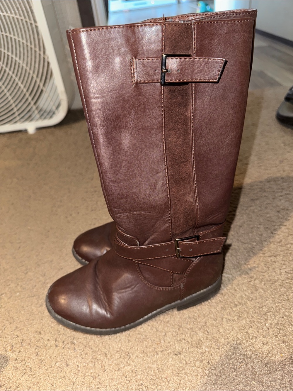Girls  Tall Brown Riding Boots